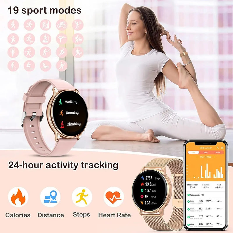 Relógio inteligente MEVADEN Bluetooth feminino relógios de discagem personalizada homens esporte fitness rastreador frequência cardíaca smartwatch para Android IOS Y22