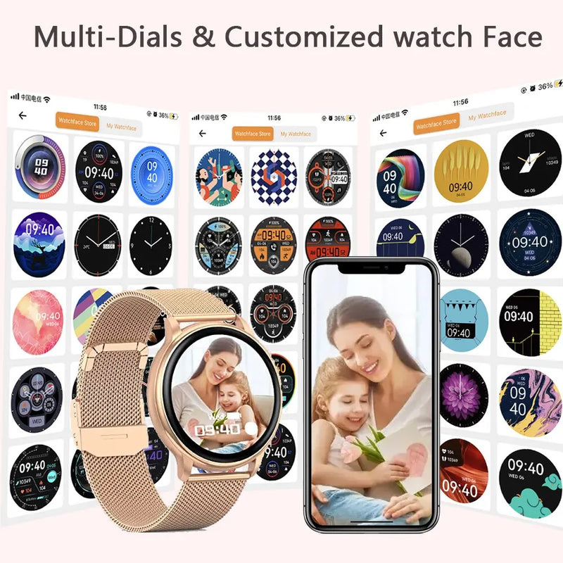 Relógio inteligente MEVADEN Bluetooth feminino relógios de discagem personalizada homens esporte fitness rastreador frequência cardíaca smartwatch para Android IOS Y22